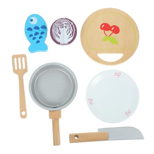 ifundom Kochgeschirr-spielset Spielzeug Für Jungen Und Mädchen Küche Rollenspiel Holz-kochspielzeug-Set Simulation Küchengeschirr-zubehör ifundom Kochgeschirr-spielset Spielzeug Für Jungen Und Mädchen Küche Rollenspiel Holz-kochspielzeug-Set Simulation Küchengeschirr-zubehör von ifundom