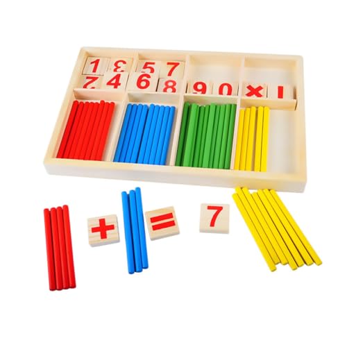 ifundom Holzspielzeug Mathematik Lernspielzeug Für 1 Set Mit Zählstäben Für Vorschulkinder Kognitive Entwicklung Und Mathematische Fähigkeiten Pädagogisches Für Frühe ifundom Holzspielzeug Mathematik Lernspielzeug Für 1 Set Mit Zählstäben Für Vorschulkinder Kognitive Entwicklung Und Mathematische Fähigkeiten Pädagogisches Für Frühe von ifundom
