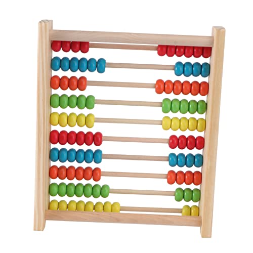 ifundom Holzspielzeug Rechenrahmen Für Klassisches Lernspielzeug Mit Zehn Rechenstangen Pädagogisches Abakus Zur Der Mathematischen Fähigkeiten Für Ab 3 Jahren von ifundom