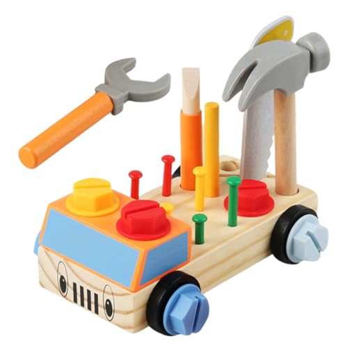 ifundom Pädagogisches Holzspielzeug-Auto-montageset Mutternhammer-Spielzeug Mit Schraubendreherbrett Für Kinder PVC-sicheres Material ifundom Pädagogisches Holzspielzeug-Auto-montageset Mutternhammer-Spielzeug Mit Schraubendreherbrett Für Kinder PVC-sicheres Material von ifundom