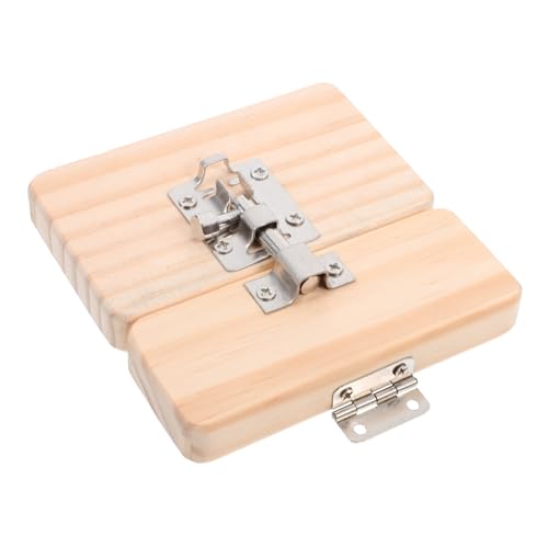 ifundom Holzspielzeug für DIY Türverschluss Busy Board Pädagogisches Motorikspielzeug für Entwicklung von Hand Auge Koordination und Kreativität für Kleinkinder und Vorschulkinder von ifundom