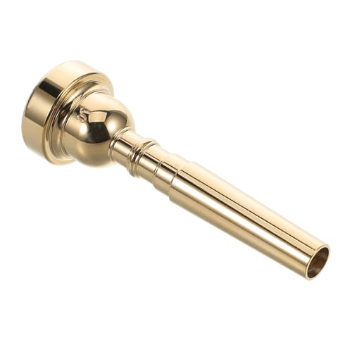 ifundom Hornmund Übungsmundstück Für Horn Orales Mundstück Trompetenteile Trompetenmundstück Aus Metall Tragbare Trompetenstimme Mundstück Aus Horn Hornzubehör Für Konzerte Kupfer Golden von ifundom