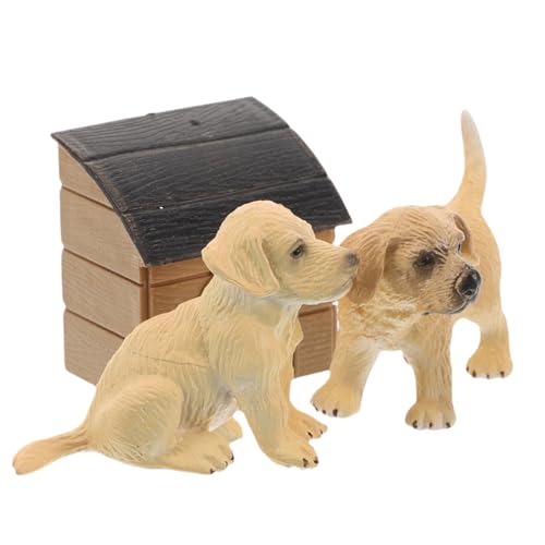 ifundom Niedliches Hundehaus-Set Realistisches Hundespielzeug Gartenzubehör Für Jungen Und Mädchen von ifundom