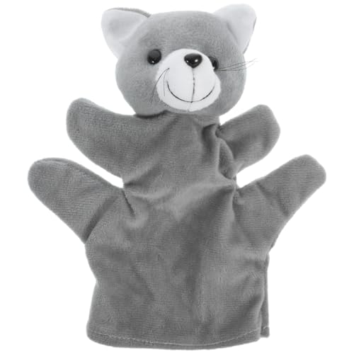ifundom Interaktives Spielzeug für Kinder von 1-3 Jahren – Handpuppe in Katzenform aus Baumwolle, ideal für Storytelling und kreative Entwicklung von ifundom