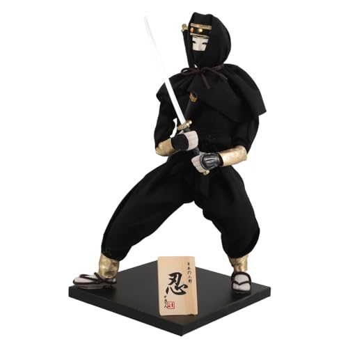ifundom Japanische Ninja Puppe Traditionelle Japanische Figur Desktop Japanische Krieger Statue Ornament Sammlerfigur ifundom Japanische Ninja Puppe Traditionelle Japanische Figur Desktop Japanische Krieger Statue Ornament Sammlerfigur von ifundom