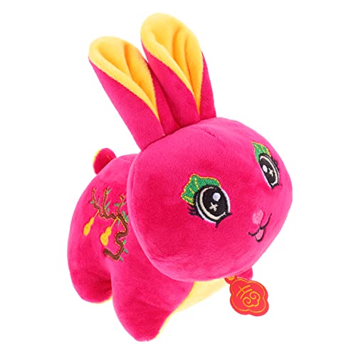 ifundom Kaninchen Plüsch Stoffhase Das Tier Mini Plüschtiere Puppe Kuscheltiere Für Ornamente Für Mini Rotes Tuch von ifundom