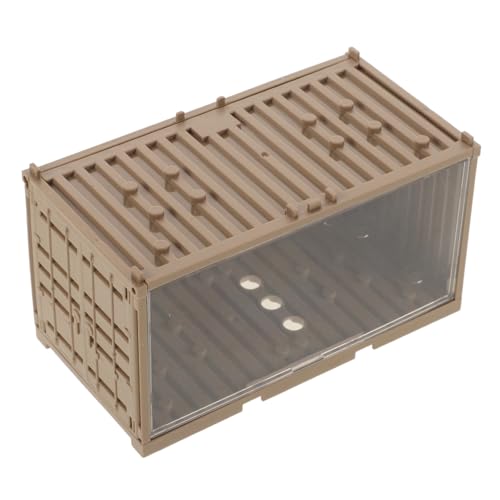 ifundom Kasten Container-Displaybox Münze Löschen Sie die Anzeige Vitrine Bausätze Block Zinn aufbewahrungsbox bausteine aufbewahrungsbox Spielzeugspeicher Minze Dosen Plastik von ifundom