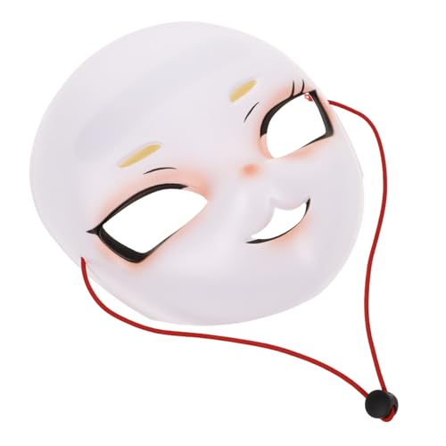 ifundom Katzen Cartoon Maske für Cosplay Tragbare Plastikmaske für Karneval und Partys Bequem Atmungsaktiv mit Elastischem Band für Halloween und Kostümpartys von ifundom