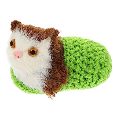 ifundom Katzenschmuck Spaß Figur Plüsch Spielerisch Federnd Tiere Miniaturkatze Katzenartiges Katzen-wohnkultur Katze Selber Machen Simulationskatzenpuppe Garn Green ifundom Katzenschmuck Spaß Figur Plüsch Spielerisch Federnd Tiere Miniaturkatze Katzenartiges Katzen-wohnkultur Katze Selber Machen Simulationskatzenpuppe Garn Green von ifundom