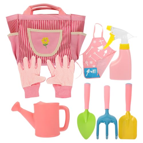 ifundom Kids Gardening Set Garden -Werkzeuge Für Kinderstiel Umfassen Tasche Schaufel Sprinkeln Harrow Kelle Und Handschuhe Für Kleinkinder Kinder Jungen Mädchen von ifundom