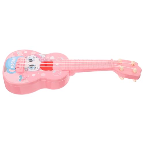 ifundom Kinder-Gitarre-Ukulele Frühlern-Ukulele-Spielzeug Mini-Ukulele Musikinstrumente Musikalisches Lernspielzeug Für Anfänger Jungen Und Mädchen Rosa von ifundom