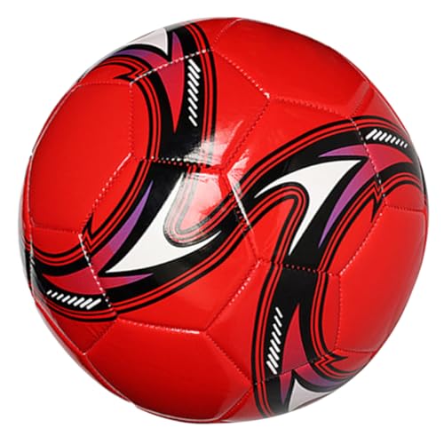ifundom Kinderfußball Größe 5 PVC Maschinengenäht Tragbare Fußballtore Spiel Sport Kinderfußball Roter Fußball Kinderfußball PVC Fußball Fußballspielzeug von ifundom