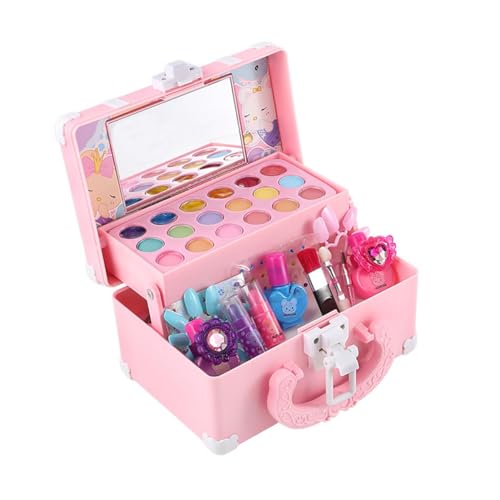 ifundom Prinzessinnen-Make-up-spielzeugset Für Mädchen Abs-sicheres Simulations-Make-up-spielzeugset Rollenspiel-kosmetikspielzeug Mit Beutel von ifundom