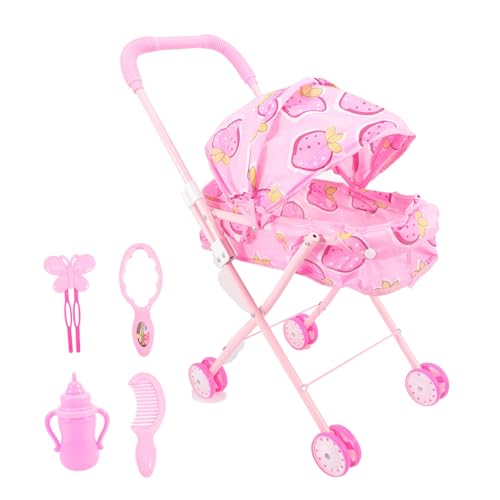 ifundom Kinderwagen -Kinderwagen Puppe Kleinkinder Kinderwagen Für 2-jährige Mädchen Kinderwagenspielzeug Babyzubehör Für 2-jährige Kinderspielzeug Rosa Plastik ifundom Kinderwagen -Kinderwagen Puppe Kleinkinder Kinderwagen Für 2-jährige Mädchen Kinderwagenspielzeug Babyzubehör Für 2-jährige Kinderspielzeug Rosa Plastik von ifundom