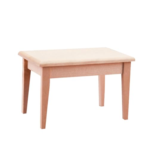ifundom Kleine Schreibtischmöbel Schreibtisch Mit Mini-schublade Miniatur-schreibtischfiguren Mini-holztisch Bambus von ifundom