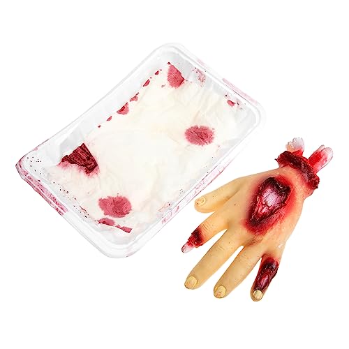 ifundom Kniffliges Halloween-Requisite Ding Zombie Halloween- Halloween- Horror Blutige Hand Halloween Gefälschter Fuß Halloween-Augen Unheimlich Plastik Weiß ifundom Kniffliges Halloween-Requisite Ding Zombie Halloween- Halloween- Horror Blutige Hand Halloween Gefälschter Fuß Halloween-Augen Unheimlich Plastik Weiß von ifundom