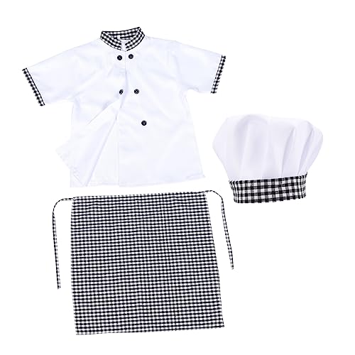 ifundom Kochkostüm Teiliges Set mit Kurzarmshirt Schürze und Hut Verstellbar Bequem Geeignet für Jungen und Mädchen für Rollenspiele und Kostümfeste ifundom Kochkostüm Teiliges Set mit Kurzarmshirt Schürze und Hut Verstellbar Bequem Geeignet für Jungen und Mädchen für Rollenspiele und Kostümfeste von ifundom