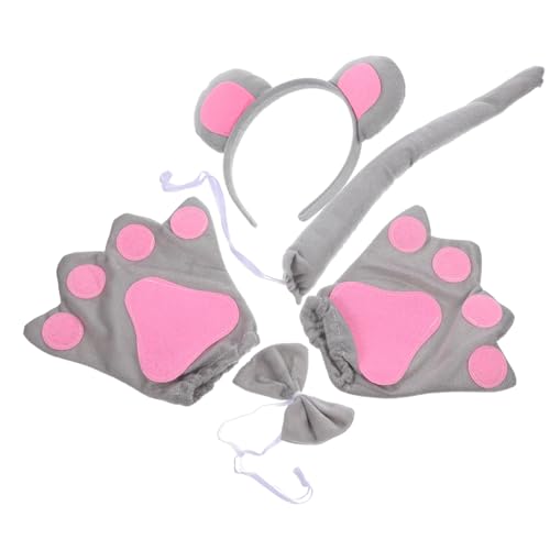 ifundom Tier-Cosplay-Set Mausohren Und -Set Für Jungen Und Mädchen Geburtstagsparty Weihnachten ifundom Tier-Cosplay-Set Mausohren Und -Set Für Jungen Und Mädchen Geburtstagsparty Weihnachten von ifundom