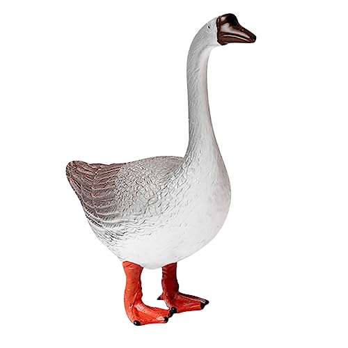 ifundom Kreative Gans Statue Kunststoff Realistische Tierfigur für Tischverzierung und Wohnkultur Langlebig für Lehrspielzeug von ifundom