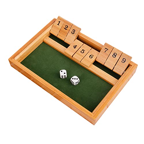 ifundom Digital Flop Drink Props Spielbrett 2 Spieler Holzwürfel Nummerierte Karten Ktv Bar Tischspiel Partyspiel Unterhaltung von ifundom
