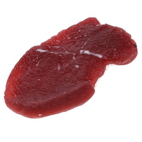 ifundom Küchendekoration falsches Fleisch Requisiten für Küchenfotos braten gekocht tischdeko esstisch Fleischmodell Requisite für gefälschtes Fleisch in der Küche frisches Steakmodell PVC von ifundom