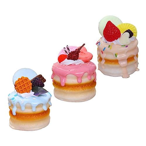 ifundom Künstliche Kuchen Modelle Realistische Dekorationskuchen Für Backwaren Fotorequisiten Mixed Color Für Zuhause Oder Geschäftliche Verwendung von ifundom