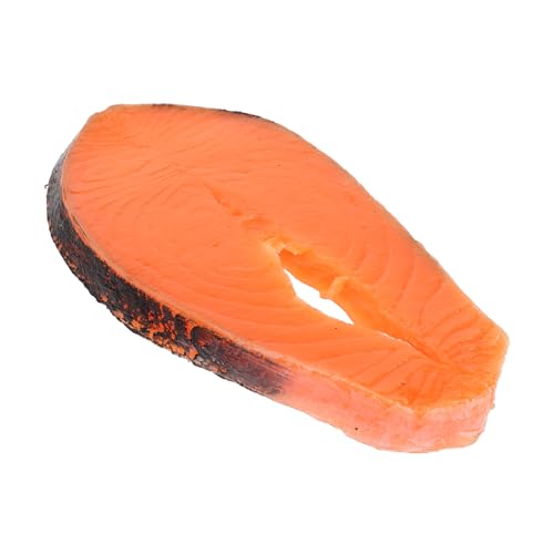 ifundom Künstliche Lachsfilets Realistische Simulation Sushi Food Modell Deko für Japanische Küche Fotografie Requisiten Restaurant Schaufenster Präsentation von ifundom
