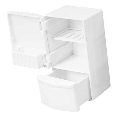 ifundom Miniatur-Modell Kühlschrank Mit Gefrierfach Puppenhaus Mini-kühlschrank Mini-kühlschrank Für Puppe Miniatur-kühlschrank Spielzeug Puppenmöbel von ifundom