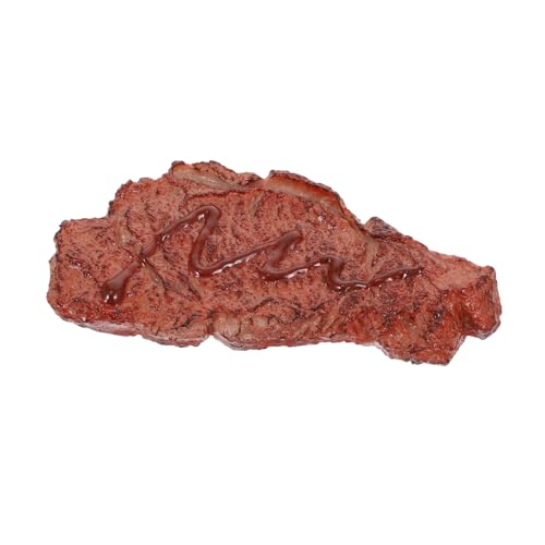 ifundom Künstliches Simulationssteak Simulationssteakspielzeug Lebensechte Steakstütze Lebensmittelmodell Fotografie Gefälschtes Lebensmittelmodell Gefälschtes Fleisch Realistische von ifundom