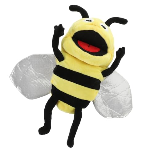 ifundom Kuschelige Handpuppe Biene Interaktive Storytelling Handpuppe Für üsch Tierpuppe Ideal Für Spiel Und Pädagogisches Lernen Ab 1 Jahr von ifundom