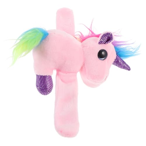 ifundom Kuscheliges Einhorn Slap Armband Plüsch Slap Wristband Für Einhorn Als Party Weiches Und Niedliches Einhorn Armband Für Kindergeburtstag Und Spielspaß von ifundom