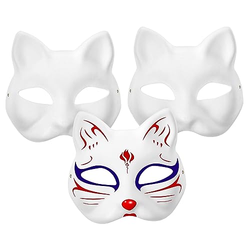 ifundom Leere Katzenmasken 3er Set Leere Katzenmaske Zum Bemalen Diy Handbemalte Maske Für Ideal Für Halloween Kostümpartys Und Kindergarten Aktivitäten Kreative Maskerade Cosplay Zubehör ifundom Leere Katzenmasken 3er Set Leere Katzenmaske Zum Bemalen Diy Handbemalte Maske Für Ideal Für Halloween Kostümpartys Und Kindergarten Aktivitäten Kreative Maskerade Cosplay Zubehör von ifundom