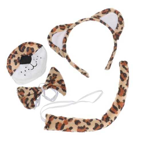 ifundom Leoparden Kostüm Set für Weichem Stirnband Süßen Ohren Passender Fliege und Bequemes Tierkostüm Zubehör für Fasching Halloween Motto und Tierparty ifundom Leoparden Kostüm Set für Weichem Stirnband Süßen Ohren Passender Fliege und Bequemes Tierkostüm Zubehör für Fasching Halloween Motto und Tierparty von ifundom