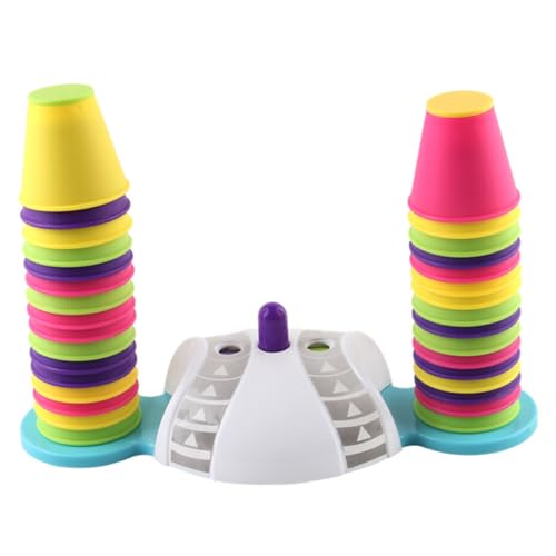 ifundom Lernspielzeug Stapelbecher Pädagogisches Motorikwürfel Spiel Sicher und Leicht Fördert Stapelfähigkeiten und Kreativität für Kleinkinder und Junge Mädchen von ifundom