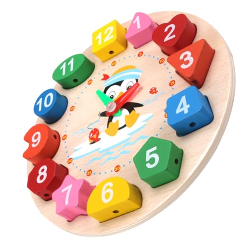 ifundom Lernuhr Holzspielzeug Pinguin Design Farbenfrohe Lernuhr Spielerisch Lernen Frühpädagogisches Puzzle für Kleinkinder Jungen Mädchen ifundom Lernuhr Holzspielzeug Pinguin Design Farbenfrohe Lernuhr Spielerisch Lernen Frühpädagogisches Puzzle für Kleinkinder Jungen Mädchen von ifundom