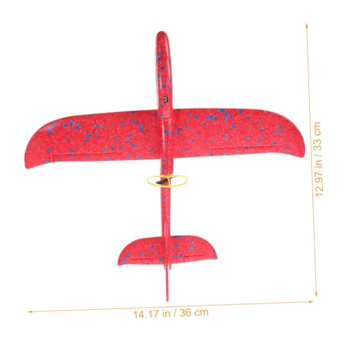 ifundom Leuchtendes Elektrisch Betriebenes Flugzeugspielzeug aus Umweltfreundlichem Material Handgeworfenes Fluggerät für Fördert Geschicklichkeit und Spielerisches Lernen von ifundom