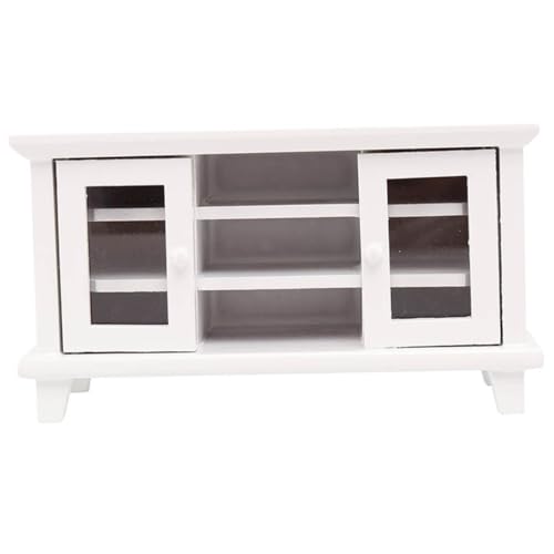 ifundom Mini-tv-Schrank Für Puppenhaus Holz Miniaturmöbel Requisite Im Maßstab 1/12 Mini- - -zubehör von ifundom