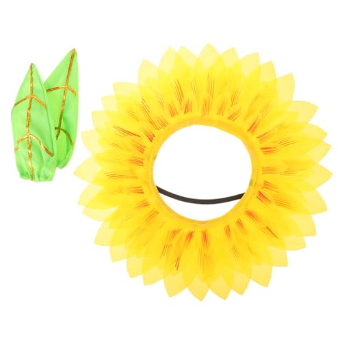 ifundom Lustiges Sonnenblumen Kostüm Set mit Leichtem Kreativem Sonnenblumen Headgear und Goldenen Handschuhen Weiches Bequemes Material für Tanzpartys Cosplay und Festliche Anlässe ifundom Lustiges Sonnenblumen Kostüm Set mit Leichtem Kreativem Sonnenblumen Headgear und Goldenen Handschuhen Weiches Bequemes Material für Tanzpartys Cosplay und Festliche Anlässe von ifundom