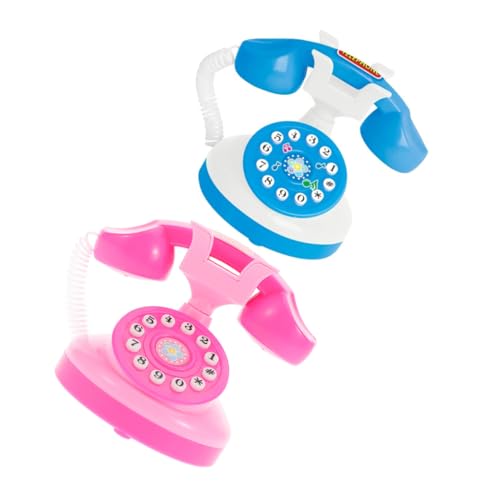 ifundom Mädchen Kinder Telefon Spielzeug Rollenspiel Mini Telefon Vintage Stil Spielzeug Telefon Für Kleinkinder Pädagogisches Spielset von ifundom