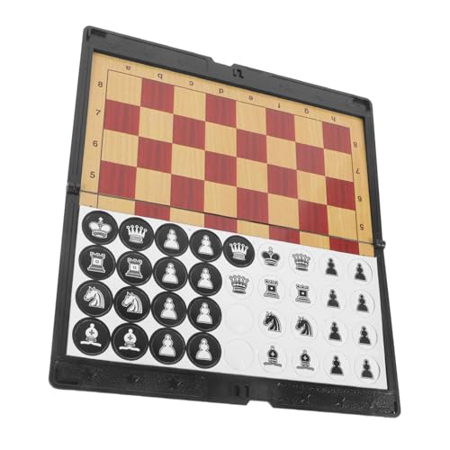 ifundom Magnetisches Faltbares Schachspiel Reise Set mit PVC Schachfiguren Kleines Tragbares Schachbrett für Erwachsene Kompakt und Leicht zu Verstauen für Unterwegs und Autofahrten ifundom Magnetisches Faltbares Schachspiel Reise Set mit PVC Schachfiguren Kleines Tragbares Schachbrett für Erwachsene Kompakt und Leicht zu Verstauen für Unterwegs und Autofahrten von ifundom