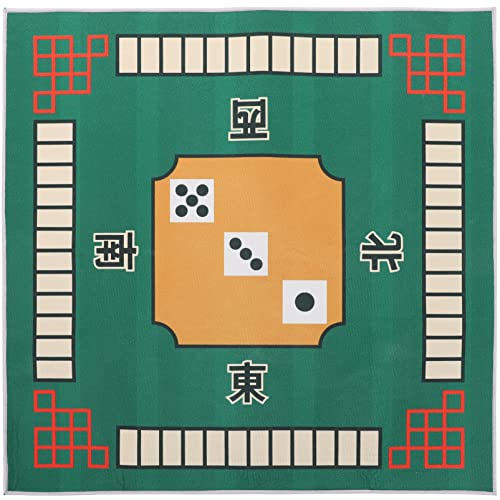 ifundom Mahjong-Matte Tischauflage Brettspielmatte Mahjong-Tischmatte Für Poker Mahjong-Zubehör – rutschfeste Geräuschreduzierung – Poker Kartenspiele Brettspiele Fliesenspiel von ifundom