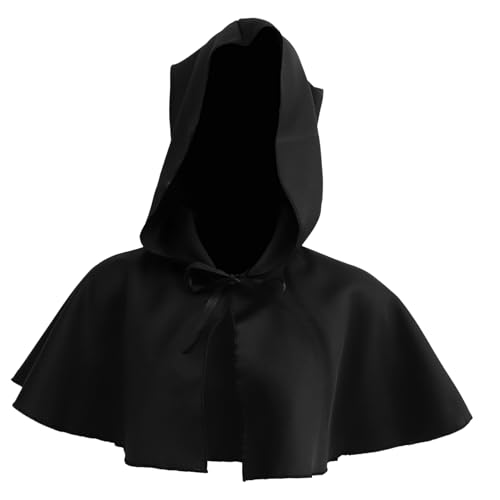 ifundom Mantel Halloween umhang Halloween Costume Halloween Kostuem geburtstagsmitgebsl Party Outfit Schurkenkostüm Kostüme Halloween-Umhang-Stütze Halloween-Party-Umhang Polyester Black von ifundom