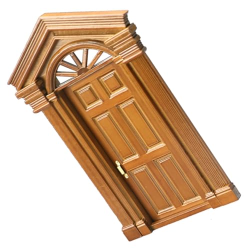 ifundom Maßstab Puppenhaus Tür Modell DIY Simulation Tür Dekoration für Miniaturhäuser Puppenstube Zubehör Simulationstor Mini Gartentor von ifundom