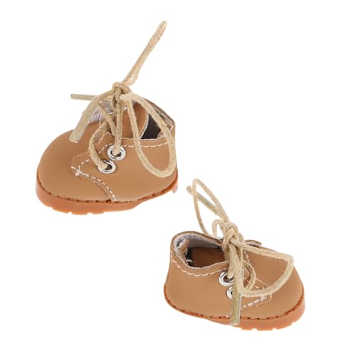 ifundom Micro Puppenschuhe mit Verstellbaren Schnürsenkeln Weiche Miniatur Schuhe Geeignet für Puppenhaus Dekor und Spielsets Fein Proportionierte Komfortable Puppen Schuhe in Hellbraun ifundom Micro Puppenschuhe mit Verstellbaren Schnürsenkeln Weiche Miniatur Schuhe Geeignet für Puppenhaus Dekor und Spielsets Fein Proportionierte Komfortable Puppen Schuhe in Hellbraun von ifundom