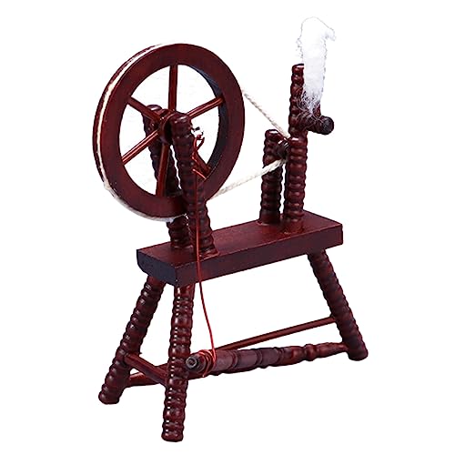 ifundom Mini- -Requisiten Maßstab 112 Miniaturmöbel Handwickelmaschine Exquisites Mini-modellierspielzeug Aus Holz von ifundom