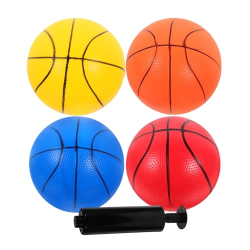 ifundom Mini-Basketballbälle 5 Stück 18 cm Für Den Innenbereich Minikorb Basketball-Ersatz Hüpfball Sprungball Spielplatzball Mit Aufblasgerät von ifundom