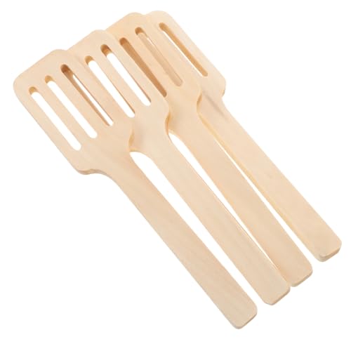 ifundom 4-teiliges Küchenspielzeug Aus Holz Für Kleinkinder – Kinder-Spiel-lebensmittelset Mit Mini-spatel Backutensilien Werkzeugen Zum Rollenspiel von ifundom