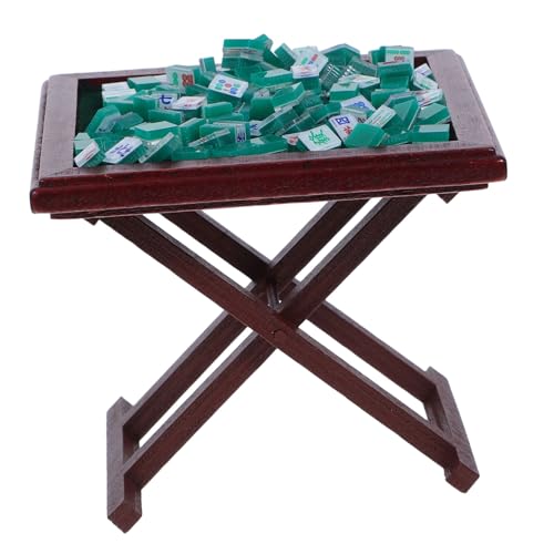 ifundom Puppenhaus Mahjong Tisch Miniatur Holzmöbel Set Für Maßstab Puppenhaus ifundom Puppenhaus Mahjong Tisch Miniatur Holzmöbel Set Für Maßstab Puppenhaus von ifundom