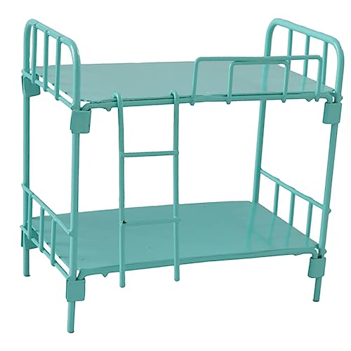 ifundom Puppenschlafzimmer-zubehörset Im Maßstab 112 Mini-etagenbett Miniaturmöbelset Für Jungen Und Mädchen von ifundom