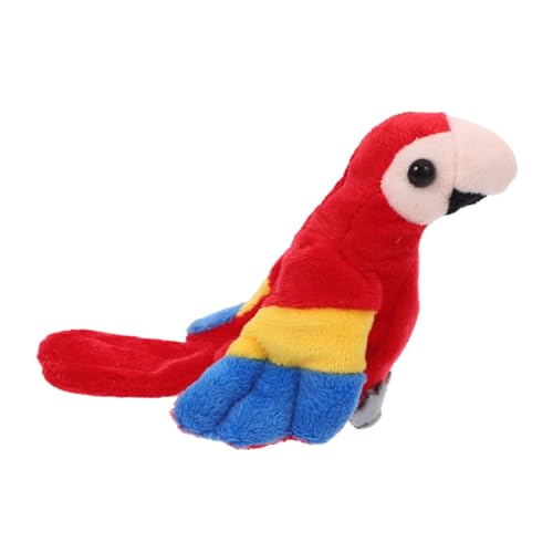 ifundom Mini Papagei Fingerpuppen aus Plüsch Realistische Handpuppe für Geschichten und Interaktives für Kindergärten Fördert Lernspaß und Eltern Bindung von ifundom